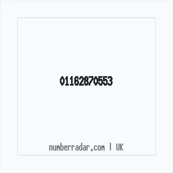 Reverse number check for +44 116 287 0553 — who called me?