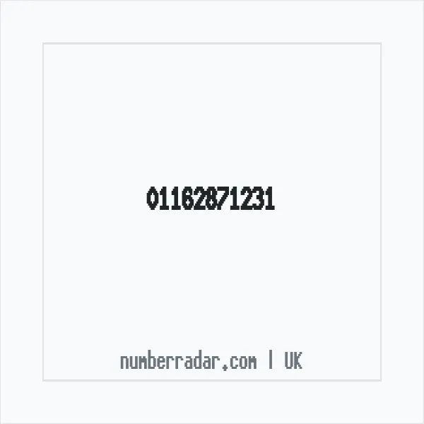 Reverse number check for +44 116 287 1231 — who called me?