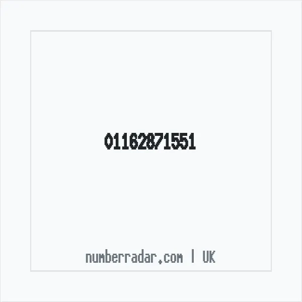 Reverse number check for +44 116 287 1551 — who called me?