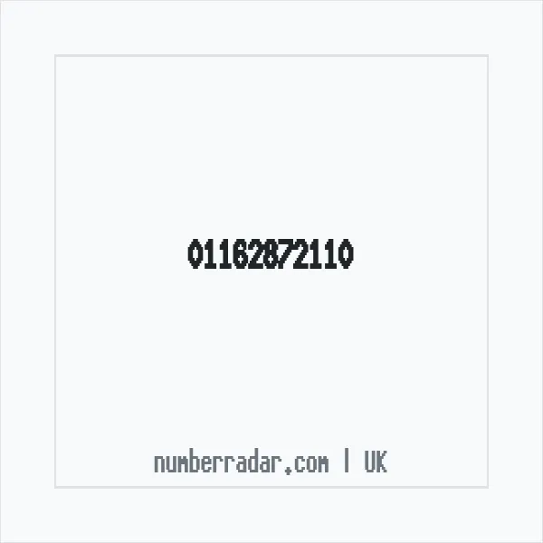 Reverse number check for +44 116 287 2110 — who called me?