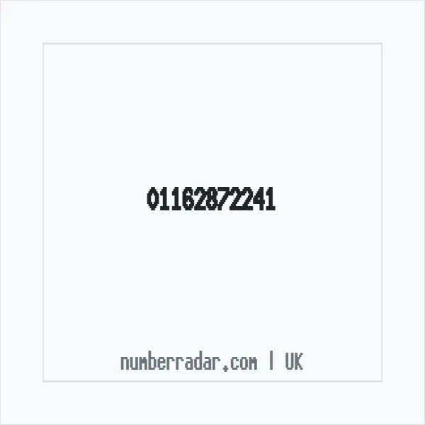 Reverse number check for +44 116 287 2241 — who called me?