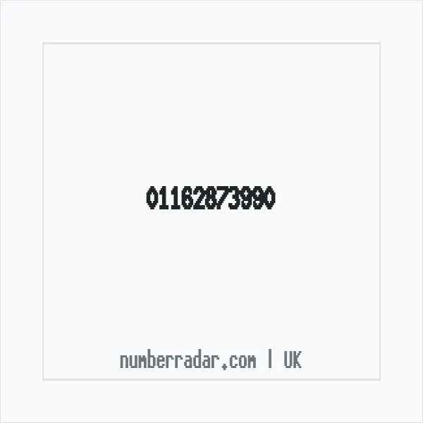 Reverse number check for +44 116 287 3990 — who called me?