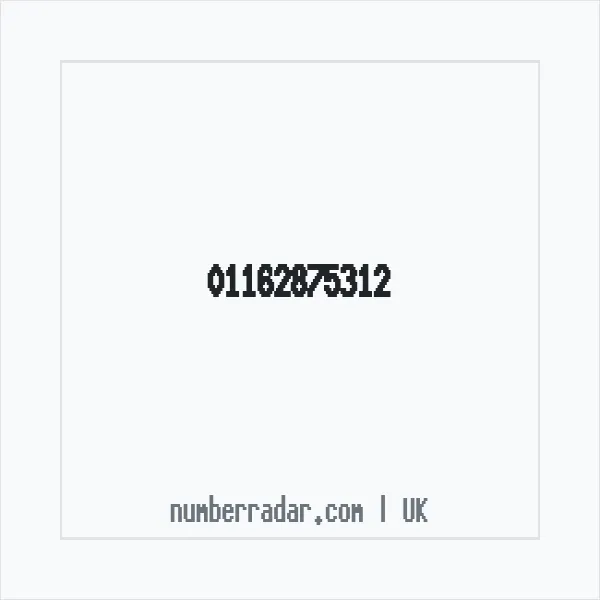 Reverse number check for +44 116 287 5312 — who called me?