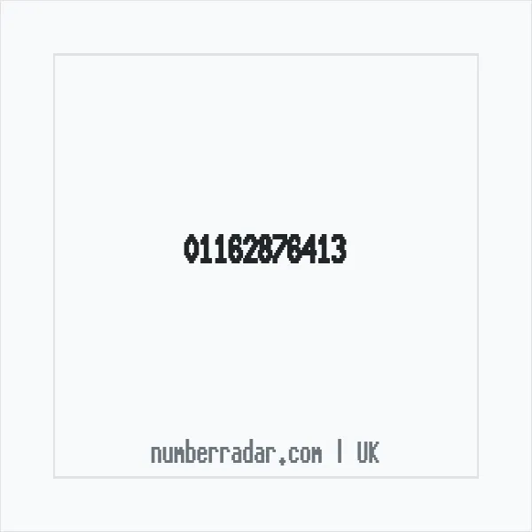 Reverse number check for +44 116 287 6413 — who called me?