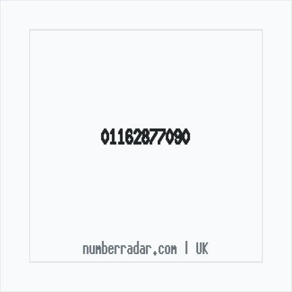 Reverse number check for +44 116 287 7090 — who called me?