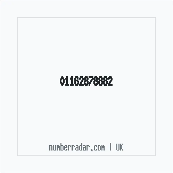 Reverse number check for +44 116 287 8882 — who called me?