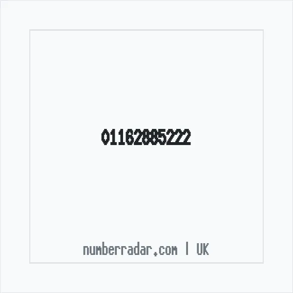Reverse number check for +44 116 288 5222 — who called me?