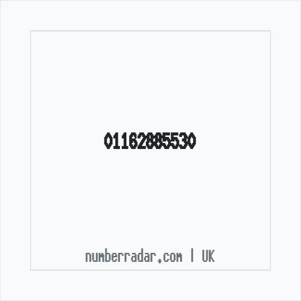 Reverse number check for +44 116 288 5530 — who called me?