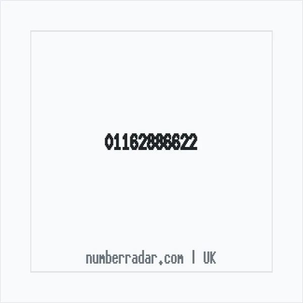 Reverse number check for +44 116 288 6622 — who called me?