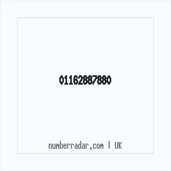 Reverse number check for +44 116 288 7880 — who called me?
