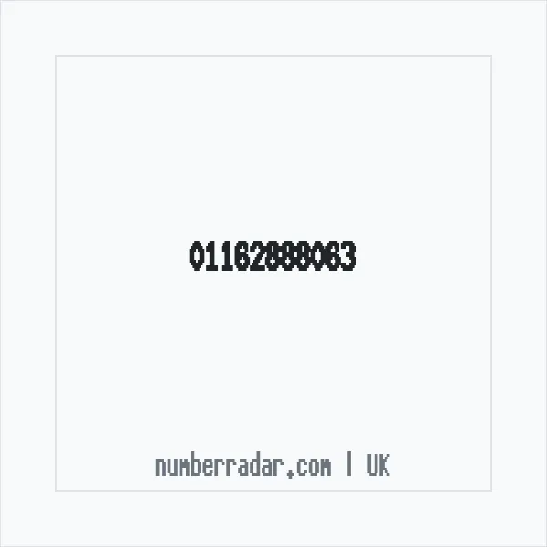 Reverse number check for +44 116 288 8063 — who called me?