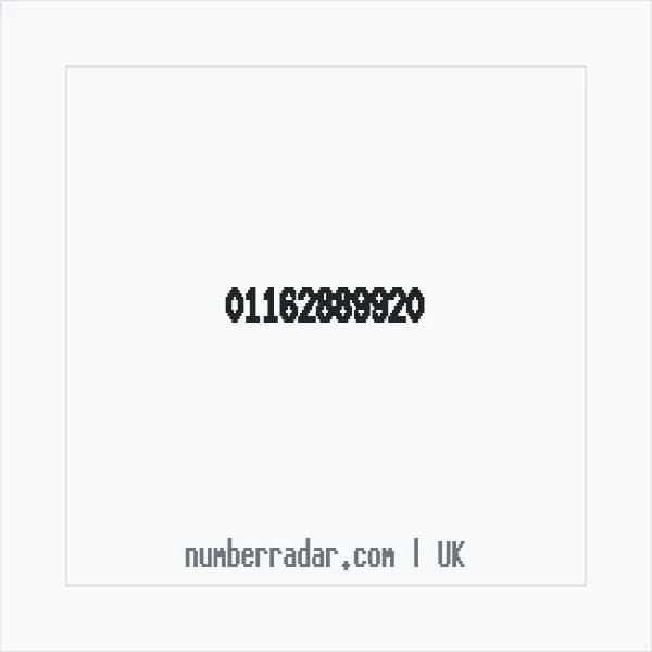 Reverse number check for +44 116 288 9920 — who called me?