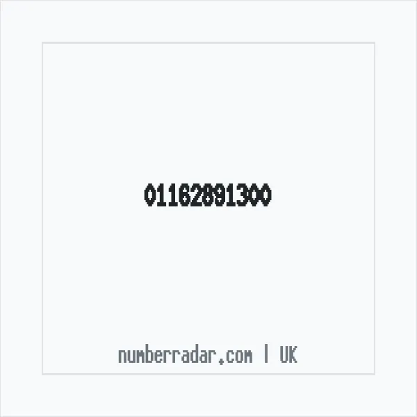 Reverse number check for +44 116 289 1300 — who called me?