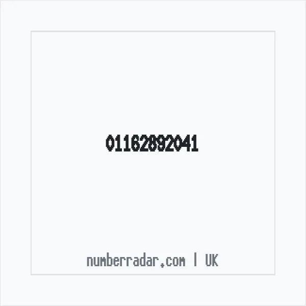 Reverse number check for +44 116 289 2041 — who called me?