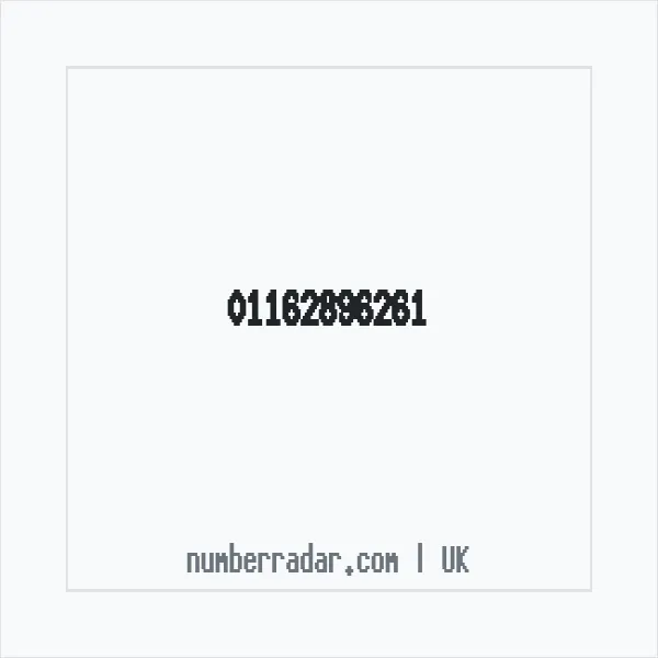 Reverse number check for +44 116 289 6261 — who called me?