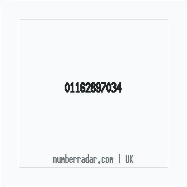Reverse number check for +44 116 289 7034 — who called me?