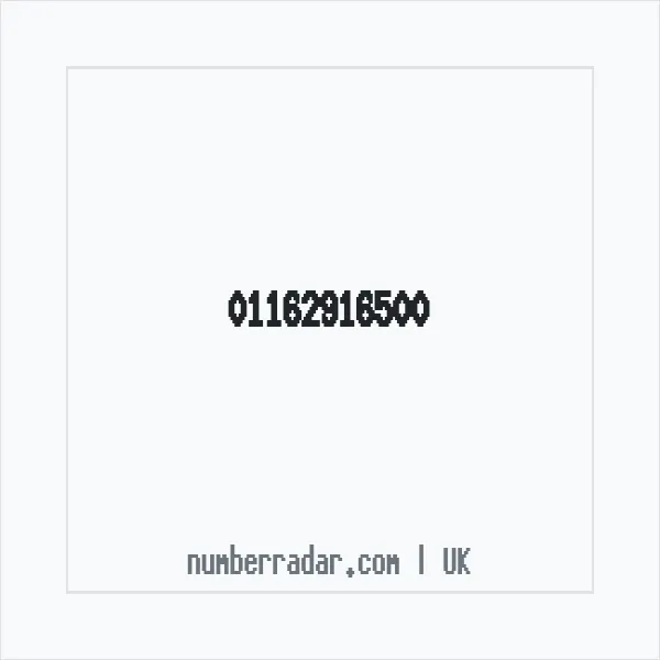 Reverse number check for +44 116 291 6500 — who called me?
