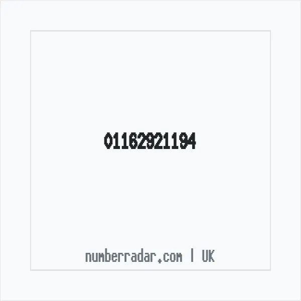 Reverse number check for +44 116 292 1194 — who called me?
