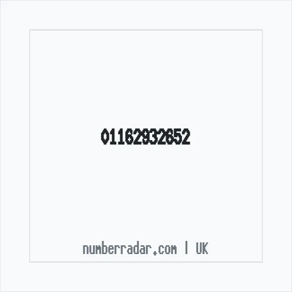 Reverse number check for +44 116 293 2652 — who called me?