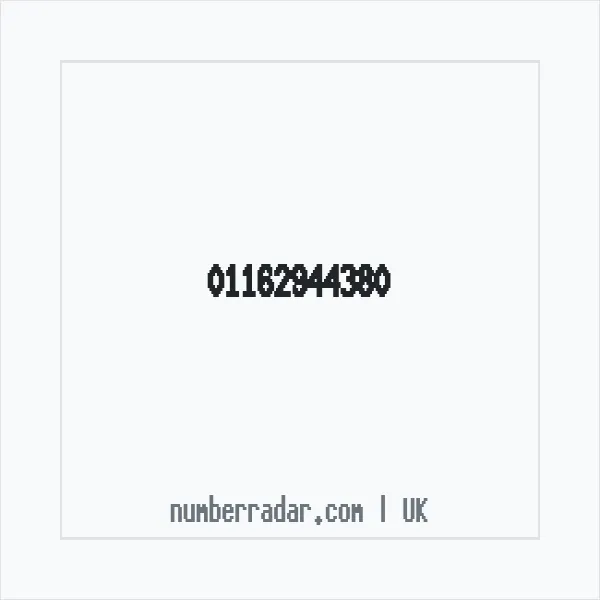 Reverse number check for +44 116 294 4380 — who called me?