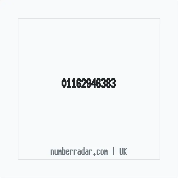 Reverse number check for +44 116 294 6383 — who called me?