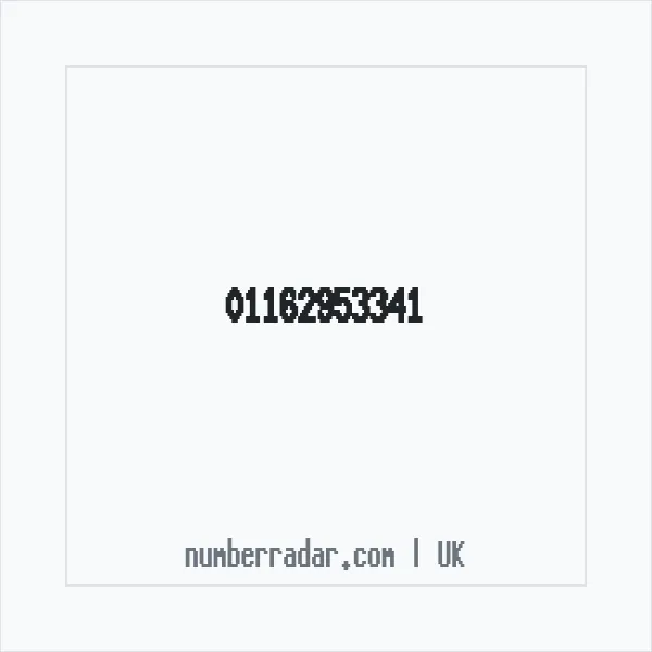 Reverse number check for +44 116 295 3341 — who called me?
