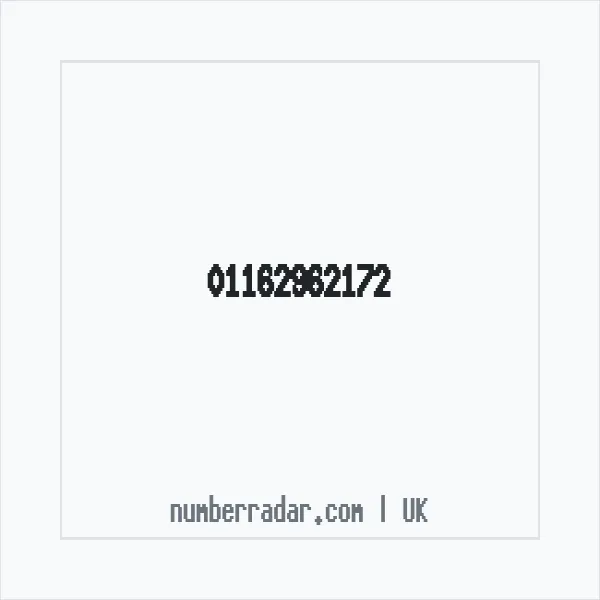 Reverse number check for +44 116 296 2172 — who called me?