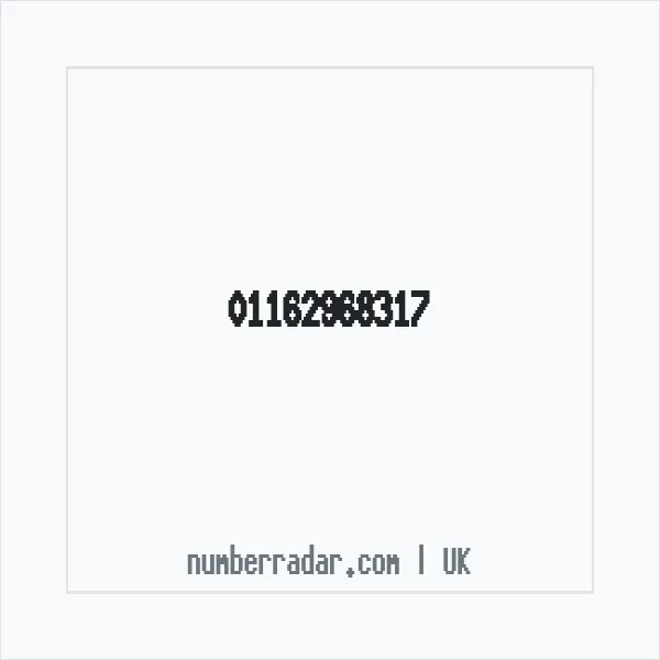 Reverse number check for +44 116 296 8317 — who called me?