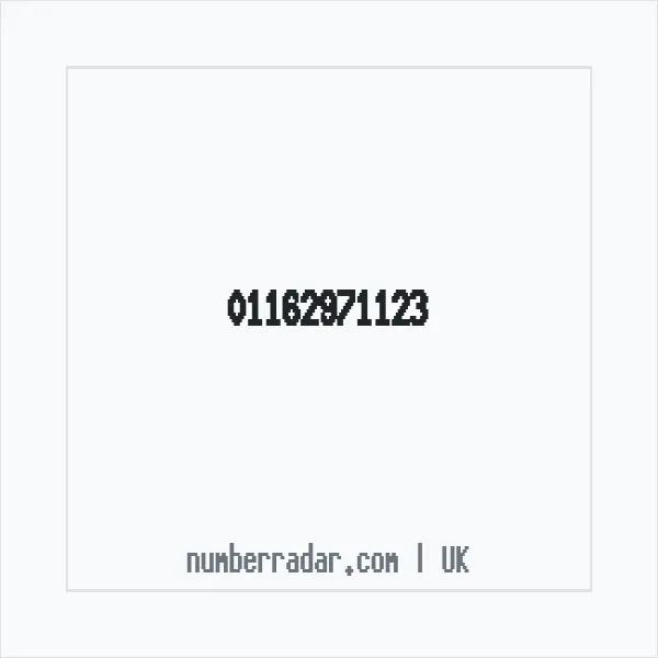 Reverse number check for +44 116 297 1123 — who called me?