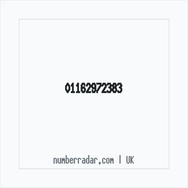 Reverse number check for +44 116 297 2383 — who called me?