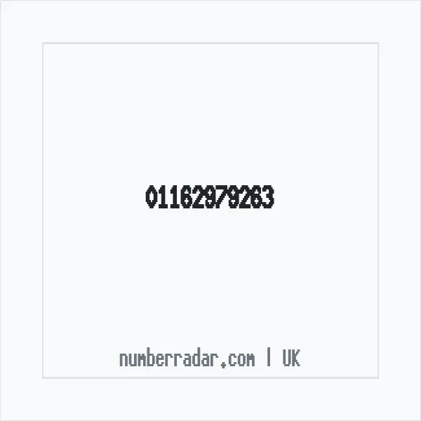 Reverse number check for +44 116 297 9263 — who called me?