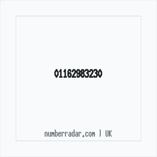 Reverse number check for +44 116 298 3230 — who called me?