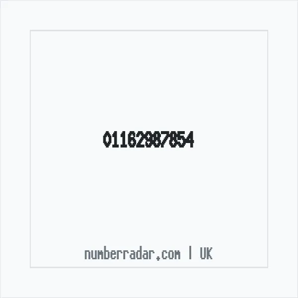 Reverse number check for +44 116 298 7854 — who called me?
