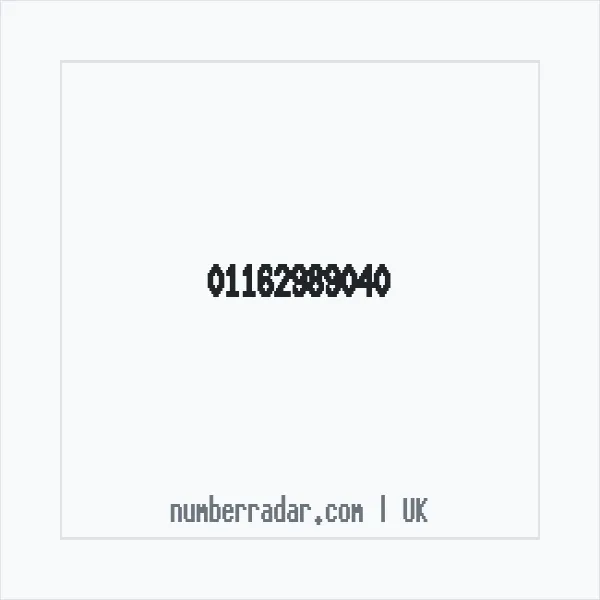 Reverse number check for +44 116 298 9040 — who called me?
