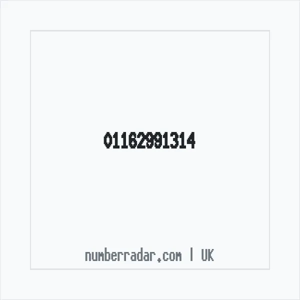 Reverse number check for +44 116 299 1314 — who called me?