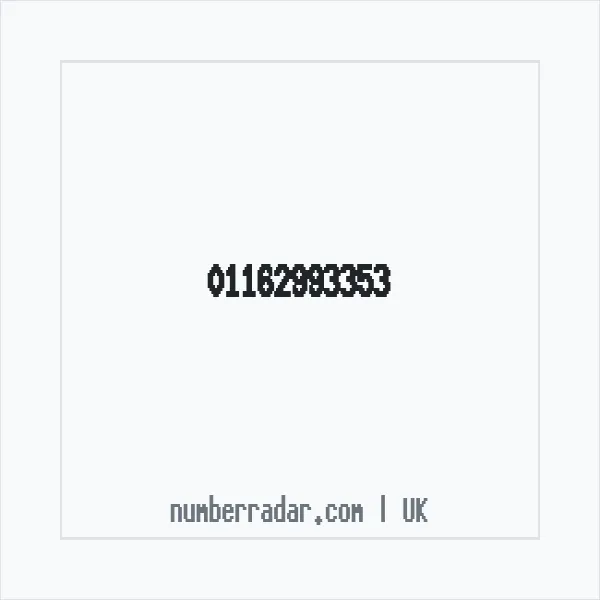 Reverse number check for +44 116 299 3353 — who called me?