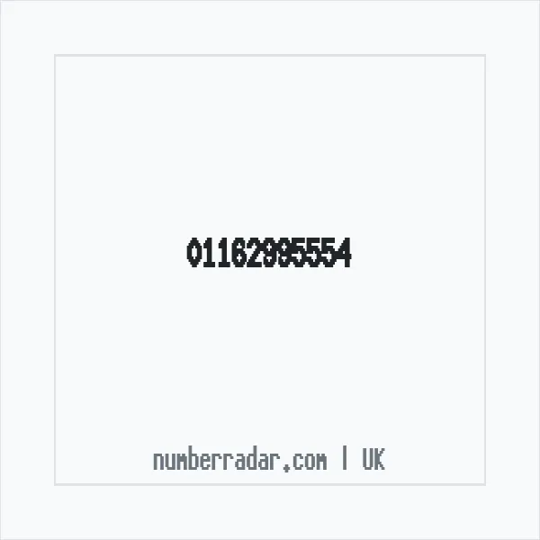 Reverse number check for +44 116 299 5554 — who called me?
