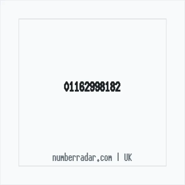 Reverse number check for +44 116 299 8182 — who called me?