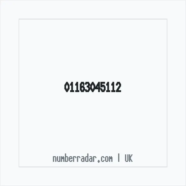 Reverse number check for +44 116 304 5112 — who called me?