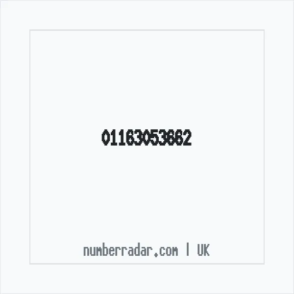 Reverse number check for +44 116 305 3662 — who called me?