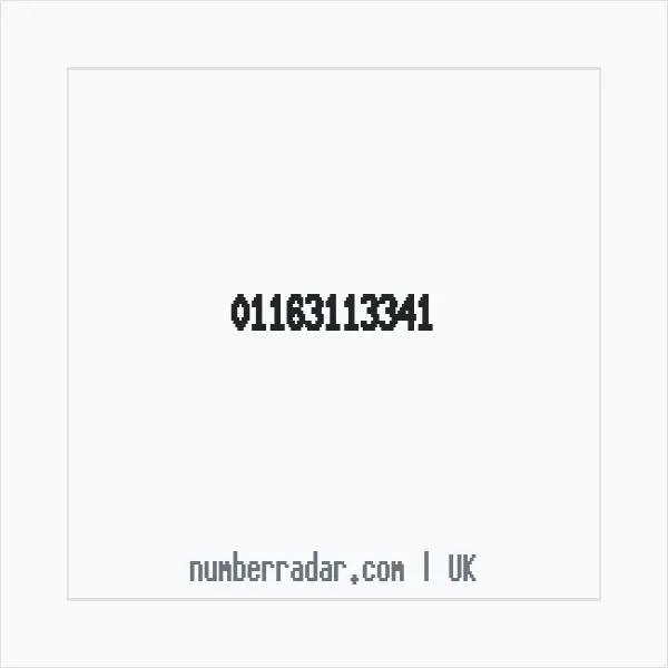 Reverse number check for +44 116 311 3341 — who called me?