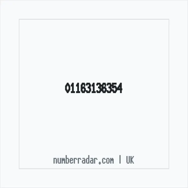 Reverse number check for +44 116 313 6354 — who called me?