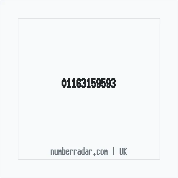 Reverse number check for +44 116 315 9593 — who called me?