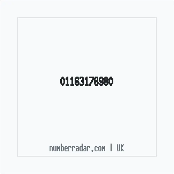 Reverse number check for +44 116 317 6980 — who called me?