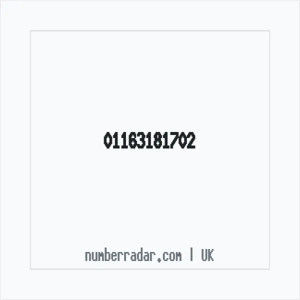 Reverse number check for +44 116 318 1702 — who called me?
