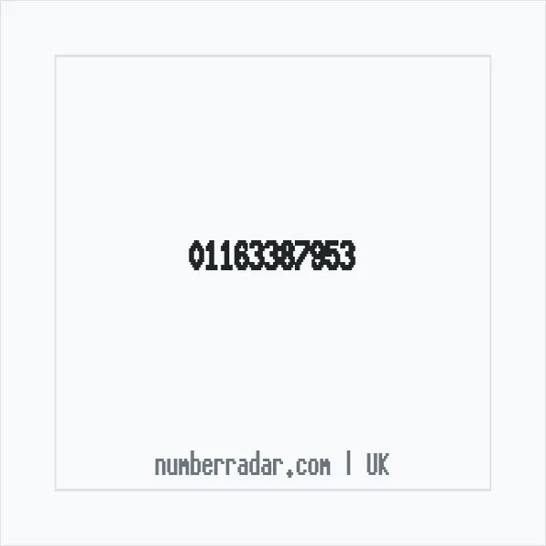 Reverse number check for +44 116 338 7953 — who called me?