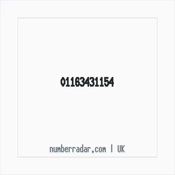 Reverse number check for +44 116 343 1154 — who called me?