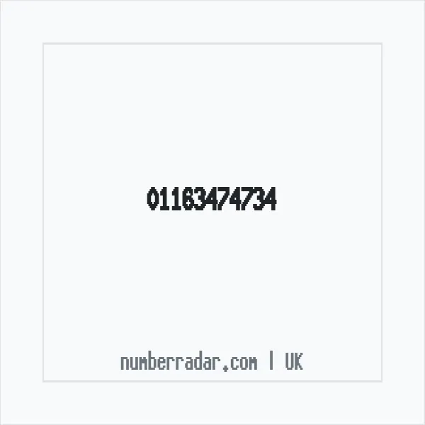 Reverse number check for +44 116 347 4734 — who called me?