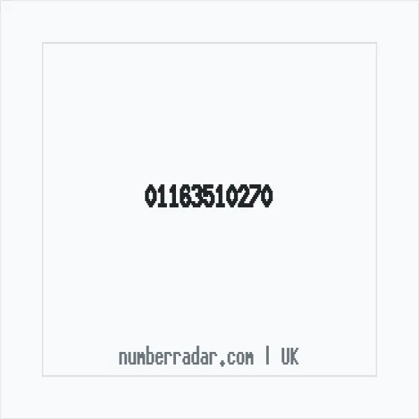 Reverse number check for +44 116 351 0270 — who called me?