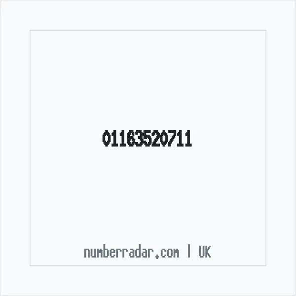 Reverse number check for +44 116 352 0711 — who called me?